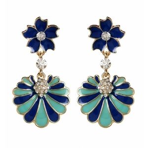 Amrita Singh Blue and Goldtone Earrings